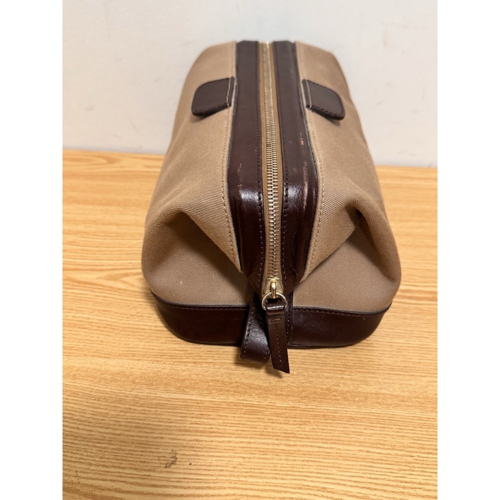 Dooney and Bourke Canvas/ Leather Dopp kit collapsable toiletries travel bag VTG - Picture 5 of 9